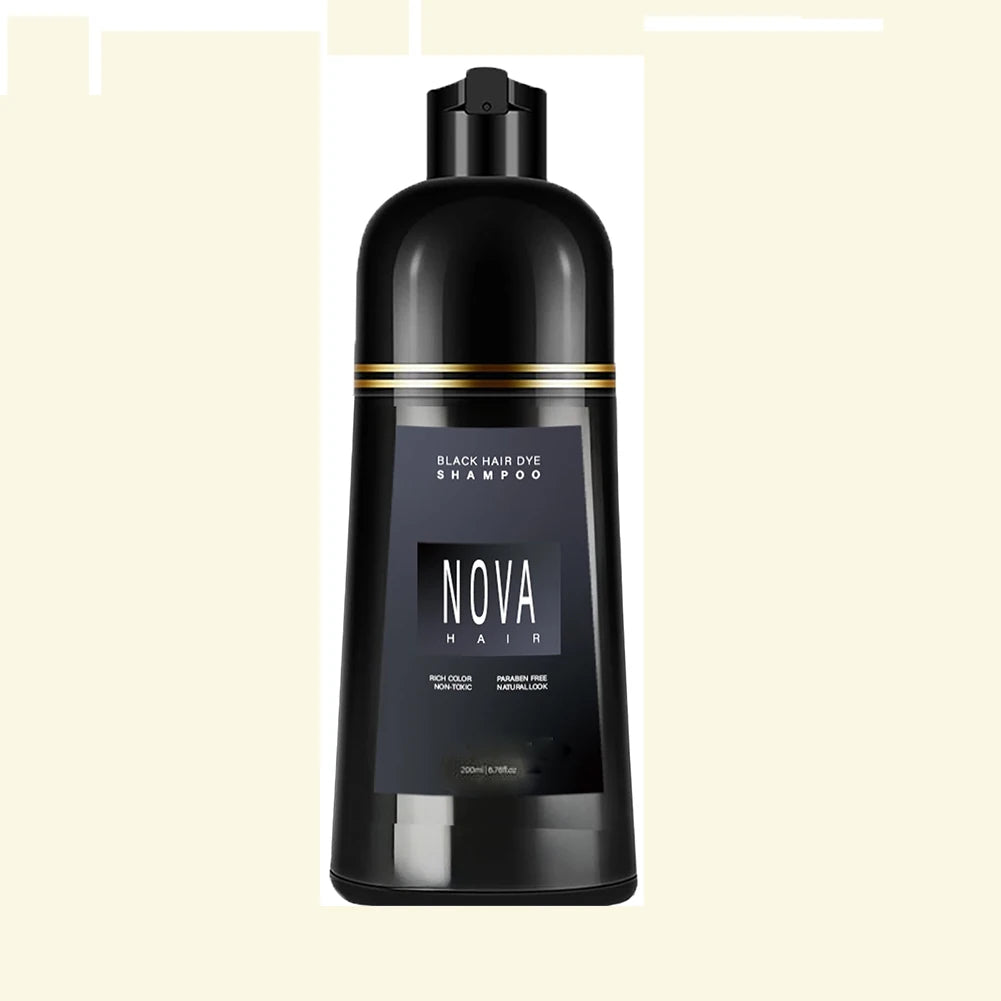 Nova Hair Color Shampoo – Instant Gray Coverage, 200ml Hair Dye Shampoo Oasis Select 1pc