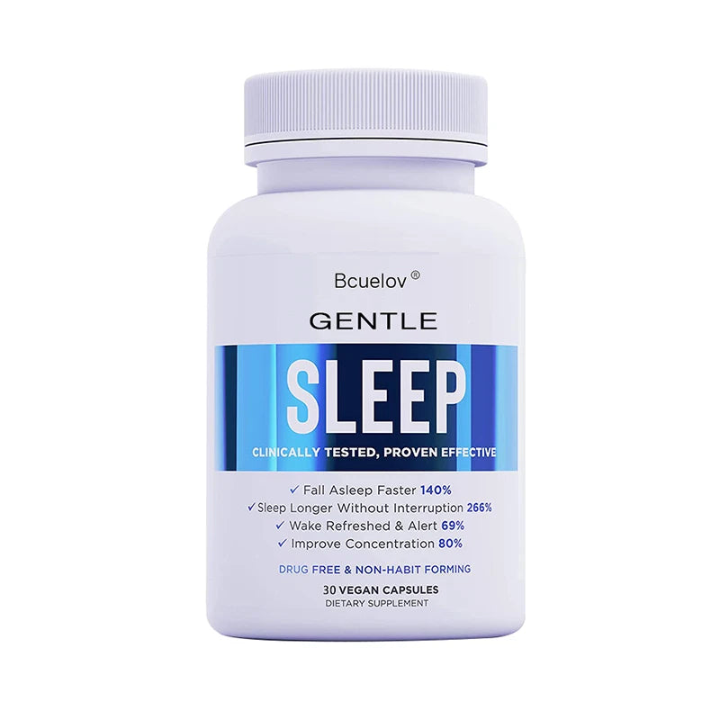Bcuelov Melatonin Sleep Support Capsules – Fall Asleep Fast Sleep Support Supplement Oasis Select 30count-1 bottle