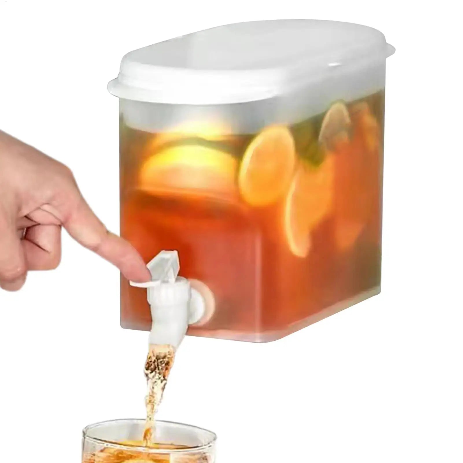 Cold Kettle with Faucet in Refrigerator Water Jugs Fruit Teapot Lemonade Bucket 2.8L Large Capacity Iced Beverage Dispensers Oasis Select