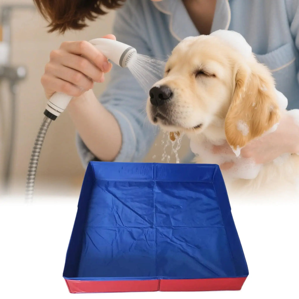 Dog Kiddie Pool PVC Folding Swimming Pool For Dog Non-Inflatable Save Space Pet Puppy Bathing Tub For Puppy Cats Other Animals Oasis Select