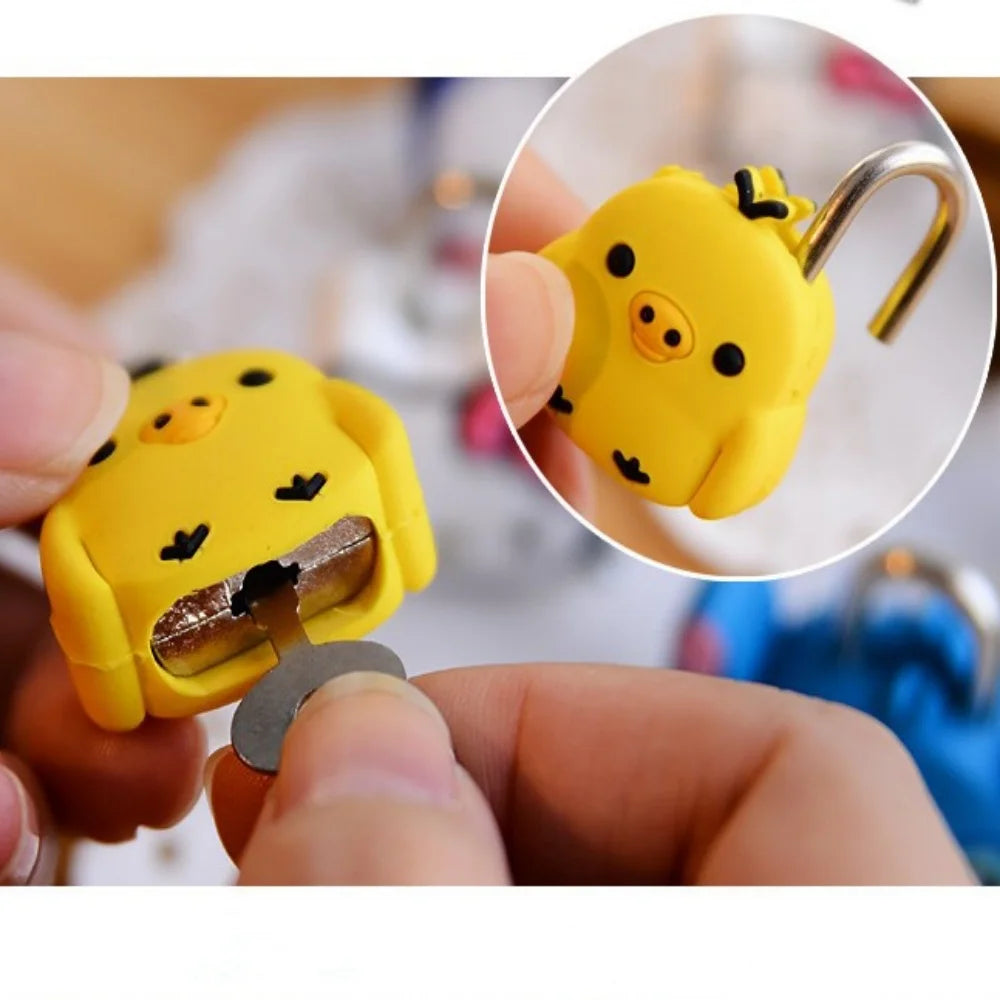 Lock-Padlock Drawer-Cabinet Backpack Suitcase Luggage Metal Mini Cute Handbag Cartoon For Traveling Outdoor Backpack Security Oasis Select