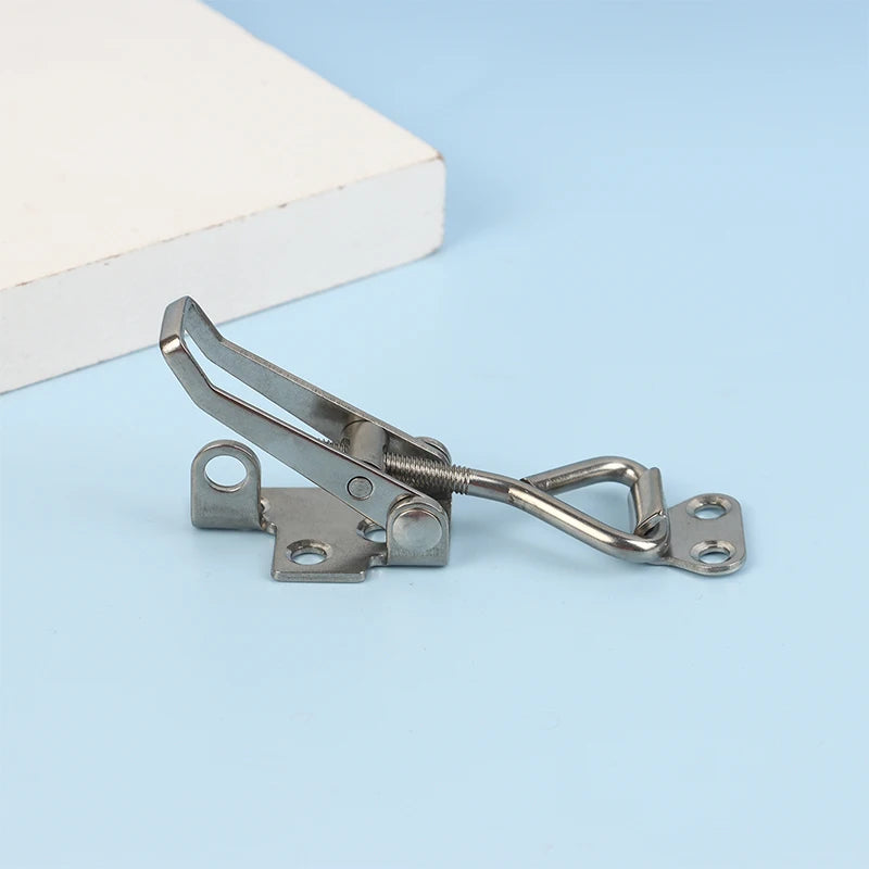 1Pc 304 Stainless Steel Marine Clamp Deck Hasp Lock Boat Accessory Anti-Rattle Latch Fastener for Locker Oasis Select