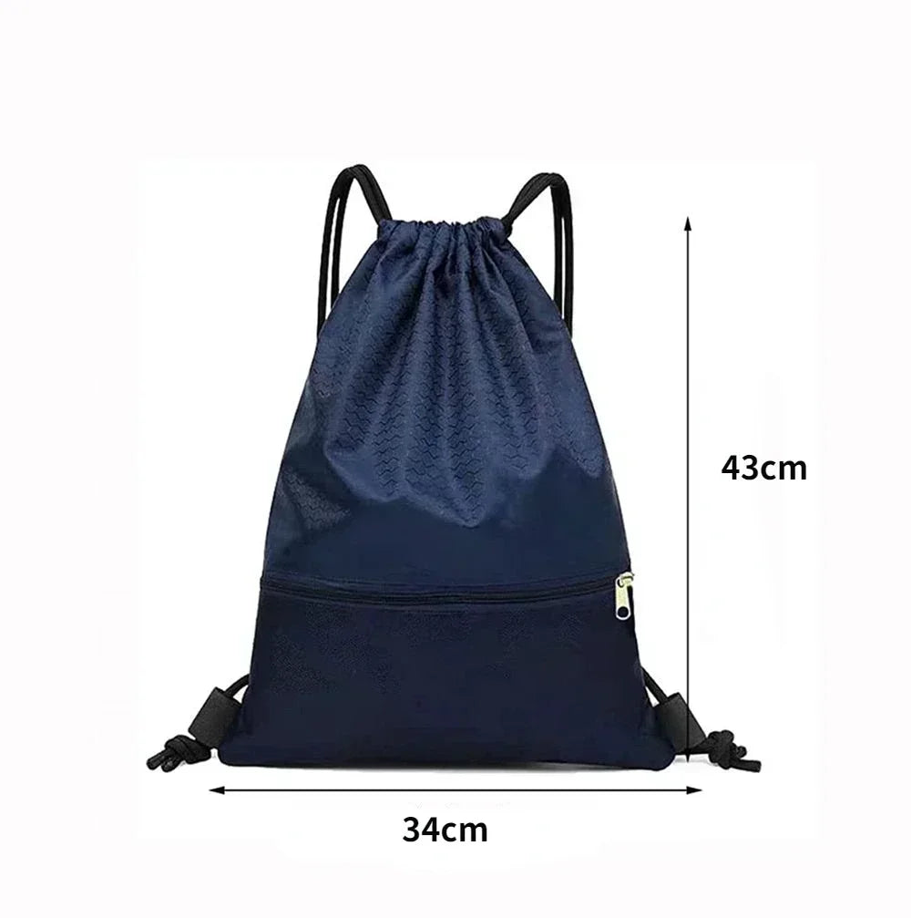 Sport 5 Color Drawstring Pocket Simple Backpack Men's and Women's Fitness Backpack Lightweight Basketball Bag Oxford Zipper Bags Oasis Select