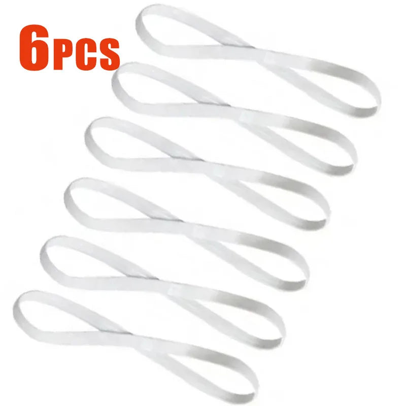 6/3Pieces Solid Thick Non-Slip Elastic Sports Outdoor Headbands Hair Headbands Exercise Hair Bands Sweatbands for Women for Men Oasis Select 6pcs White