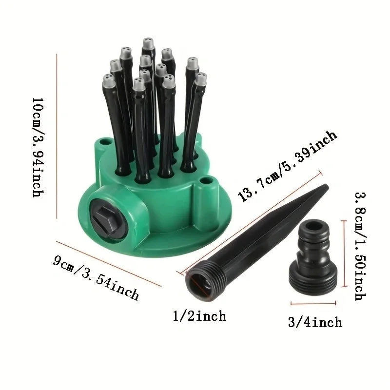 360° Rotating Garden Sprinkler – Adjustable Lawn Watering Tool