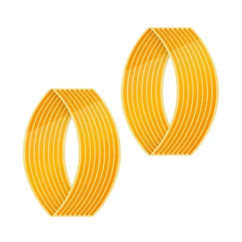 1/2/3set Wheel Sticker Reflective Rim Stripe Tape Bike Motorcycle Stickers For Honda For Kawasaki Z750 Z800 For YAMAHA MT07 MT09 Oasis Select Gold-2set