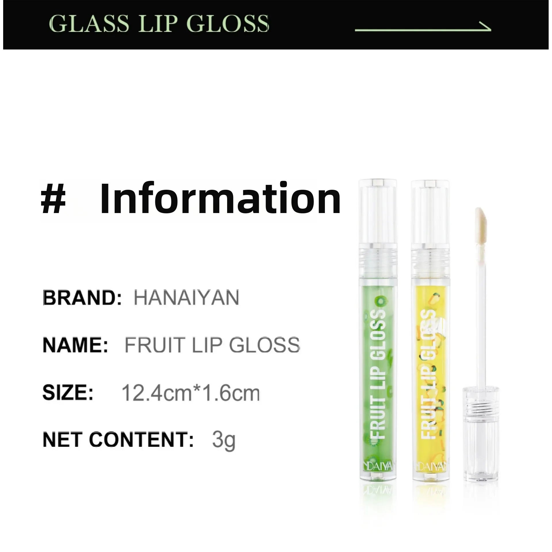 Glossy Lip Oil Moisturizer Transparent Fruit Flavor Shine Hydration Water Like Tinted Nourishing Care Gloss Oasis Select
