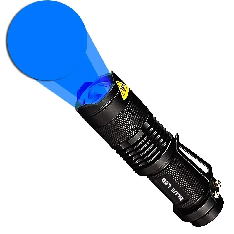 7W 300LM SK-68 1-Modes Mini Light Black Q5 LED Tactical Flashlight Red light, Green light, Blue light, White led light Oasis Select