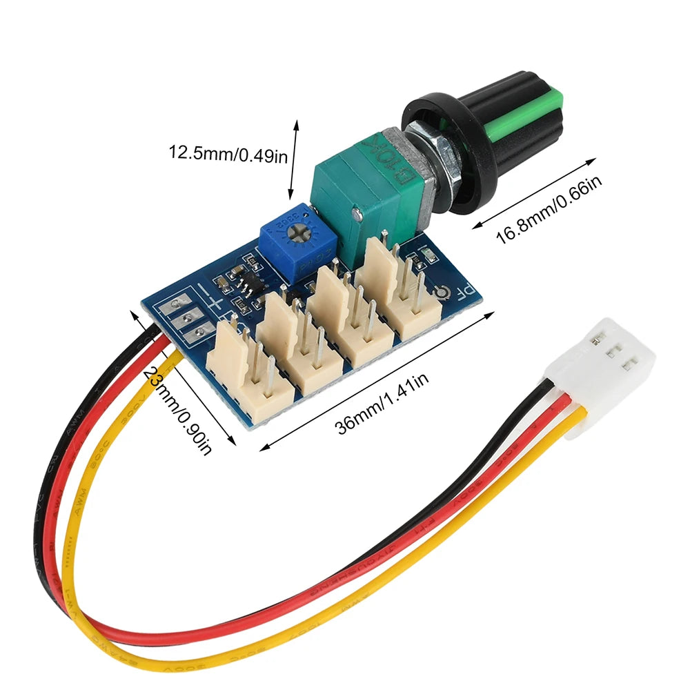 4-channel DC12V 3A 4-wire PWM Fan Controller With Manual Knob Adjustment And Switch 5V 25KHZ Fan Speed Controller Oasis Select Type B