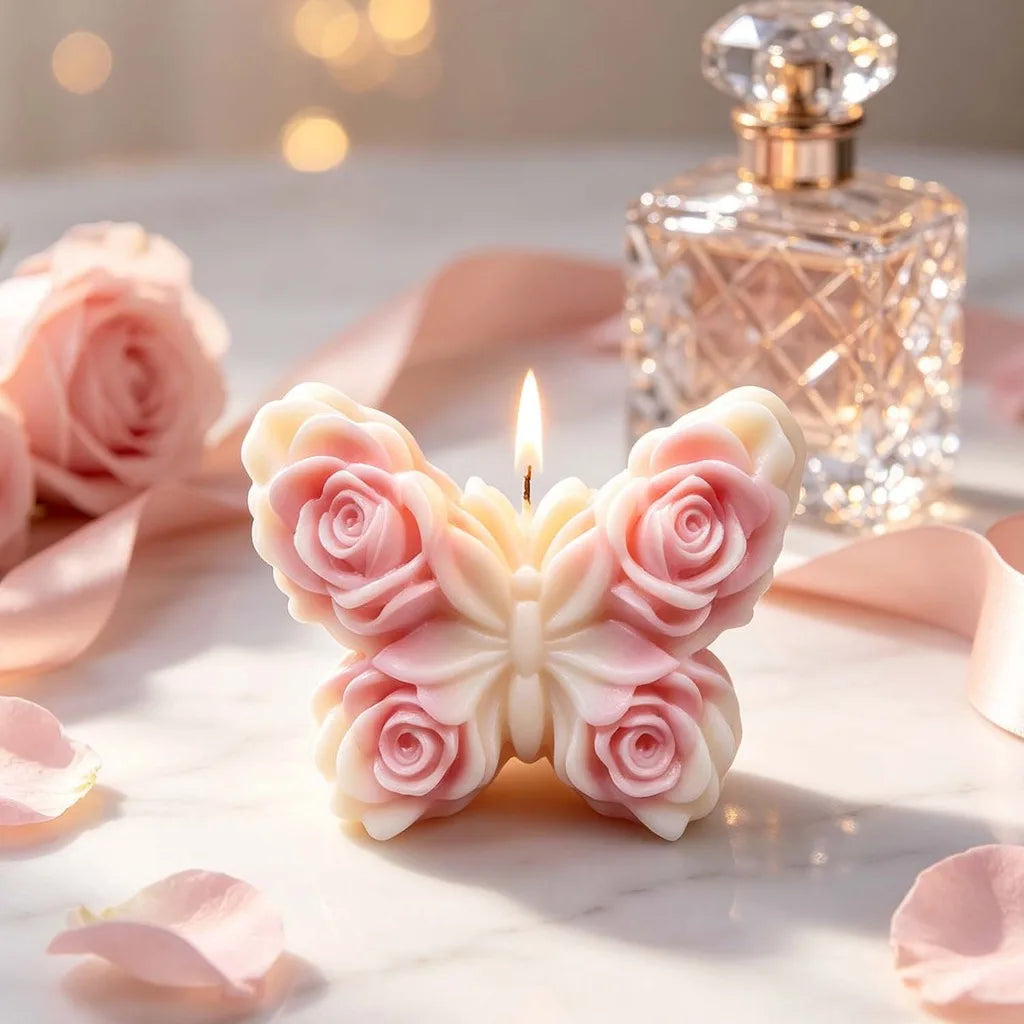 Diy Mold Soft Rose Butterfly Mold Resin Decorative Mold Decorative For Handcraft Creation Commercial Production Craft Teaching Oasis Select