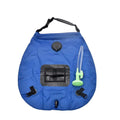 Solar Heating Camping Shower Bag with Removable Hose on Off Switchable Shower Head Compact Camping Shower Oasis Select Blue