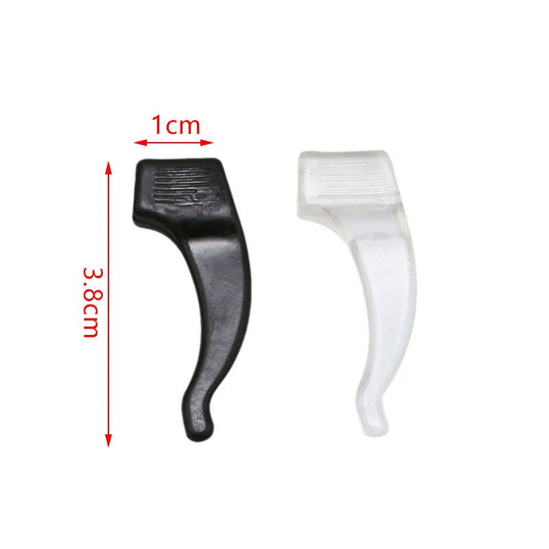 20pcs Anti-slip Silicone Ear Grip Glasses Eyeglasses Leg Ear Hook Stopper Bracket Fastener Accessories Temple Tip Eyewear Holder Oasis Select