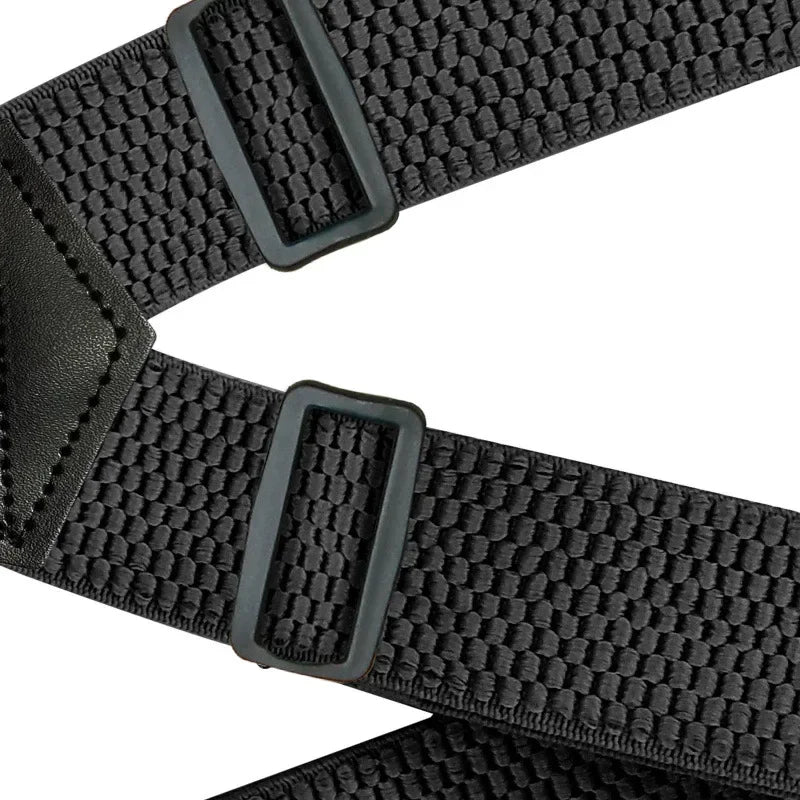 Heavy Duty Work Suspenders for Men – X-Back Adjustable Elastic