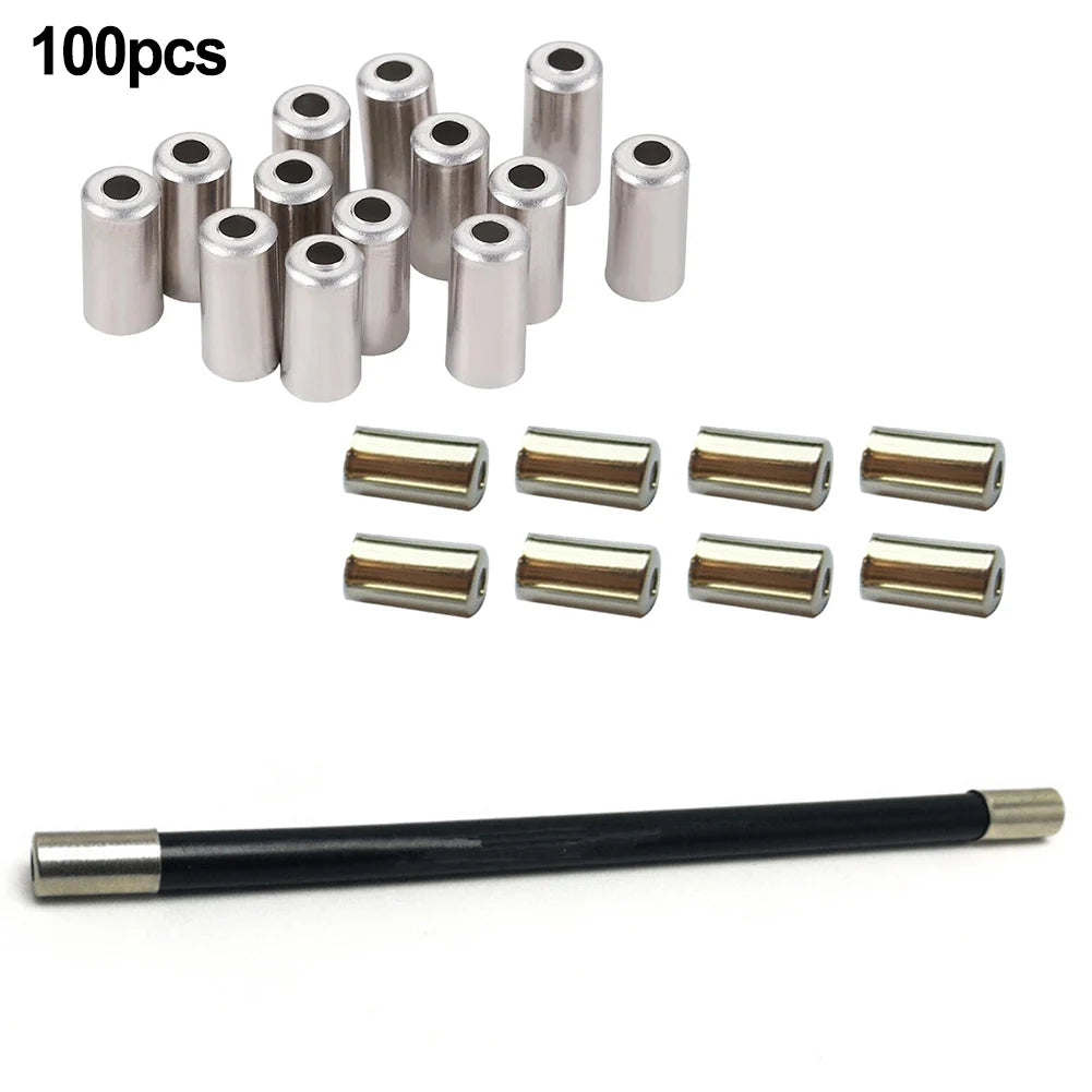 Bike Bicycle Cable End Cap 100pcs 4mm/5mm ABS Brake Shifter Gear Cable End Cap MTB Cycling Accessories 2023 New Oasis Select 100PCS 5MM