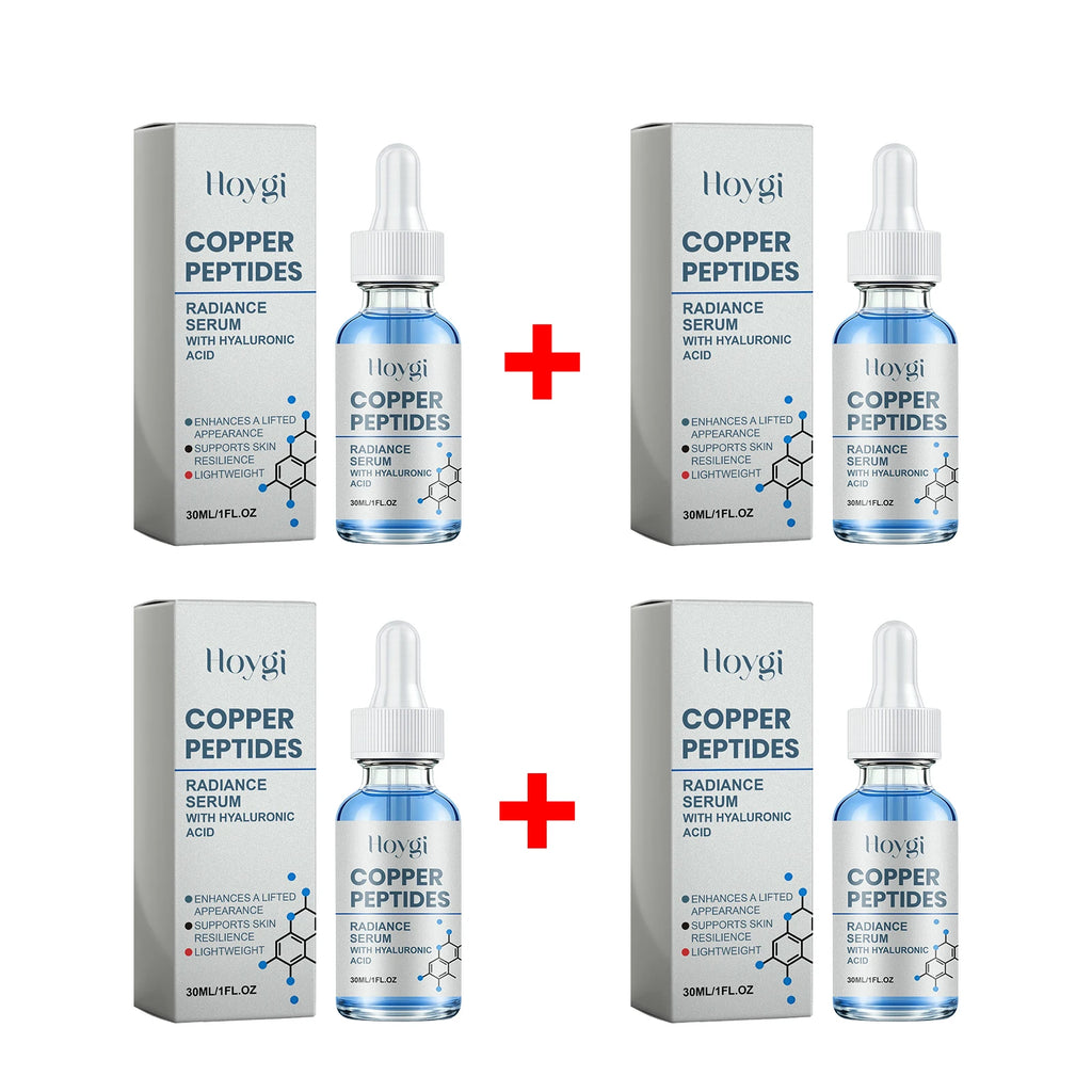 Copper Peptide Essence for Sensitive Dry Skin Moisturizing Brightening Firming Lifting Face Barrier Repair Renewing Face Serum Oasis Select 4pcs