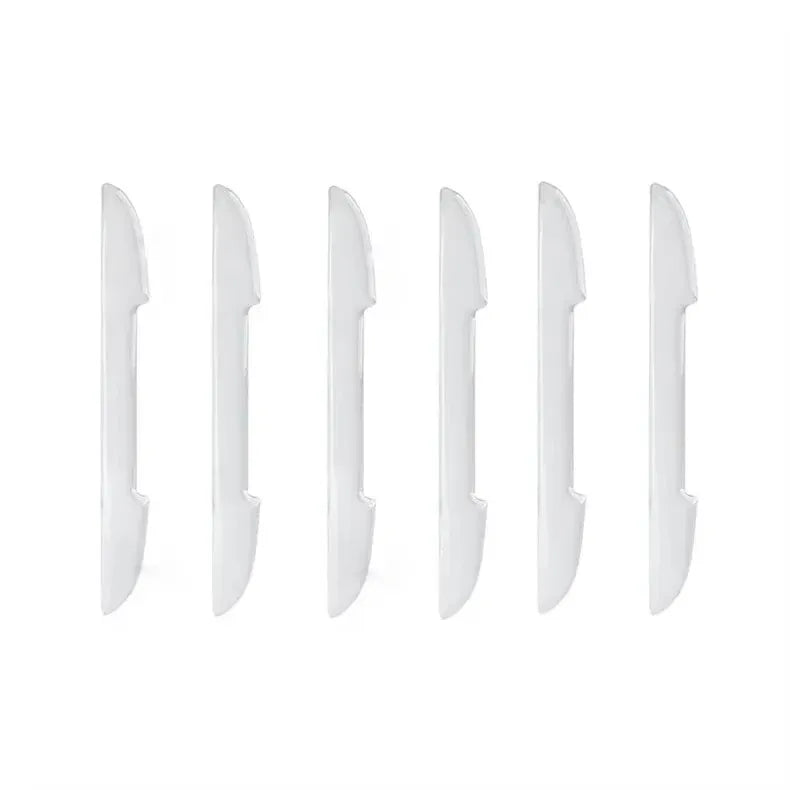 2/8/12pcs Transparent Anti-Collision Protector Bar Strips Side Edge Protection Guards Rear View Mirror Cover Protection Stickers Oasis Select 6pcs