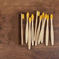 10/20pcs Soft Toothbrush Bristles Bamboo Toothbrush Eco Friendly Childrens Toothbrushes Biodegradable Oral Care Tooth Brush Oasis Select 10pcs Yellow
