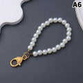 Simulated Pearl Keychain – Beaded Bag Charm & Phone Pendant