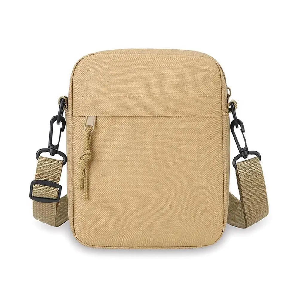 Men's Nylon Crossbody Bag – Minimalist Travel Messenger Bag