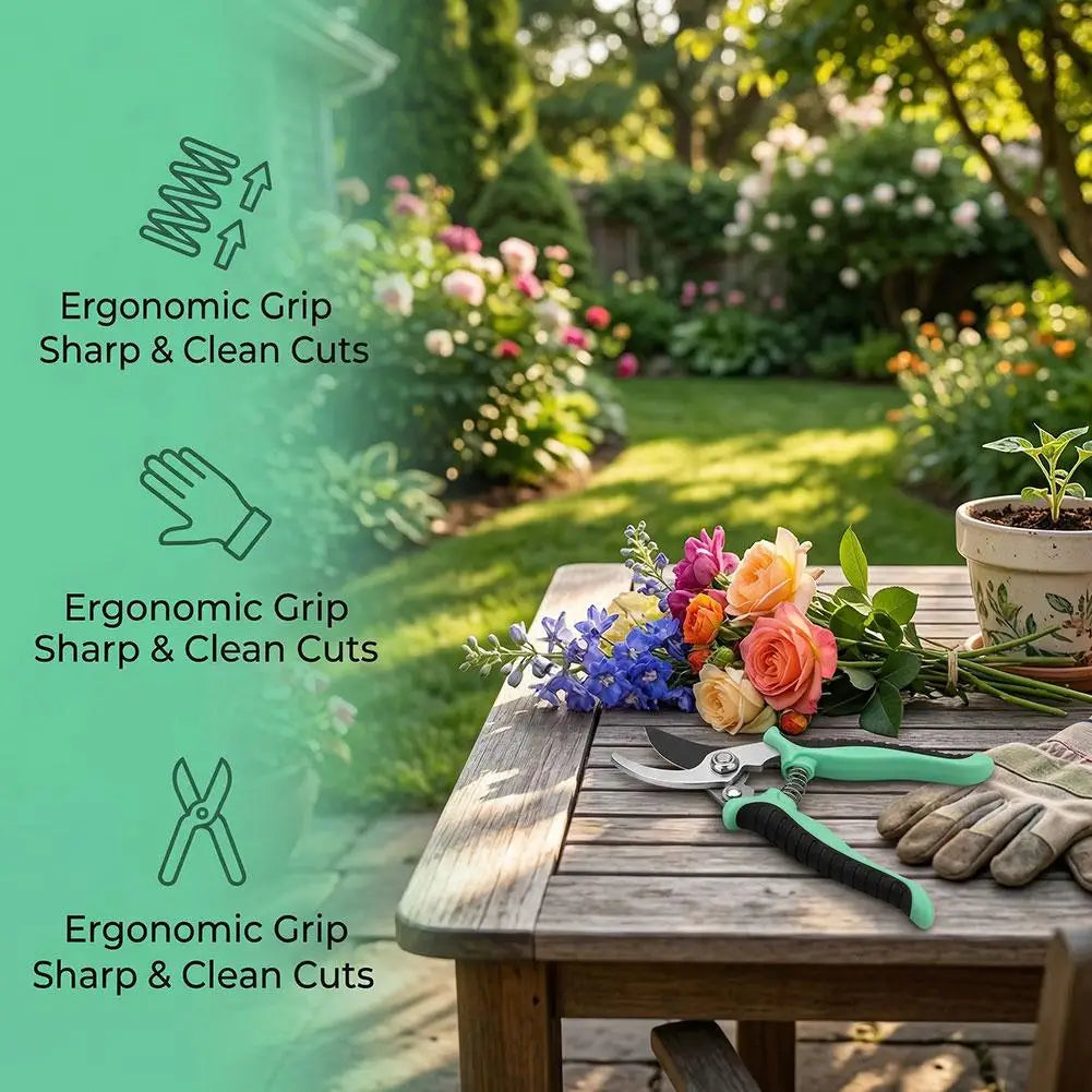 Professional Bypass Pruning Shears – Heavy Duty Garden Shears