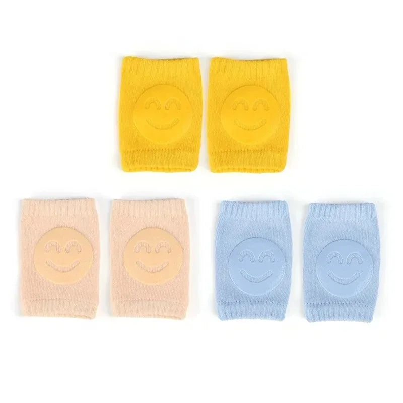 Baby Knee Pad Kids Safety Crawling Elbow Cushion Infants Toddlers Protector Safety Kneepad Leg Warmer Girls Boys Oasis Select yellow-khaki-blue