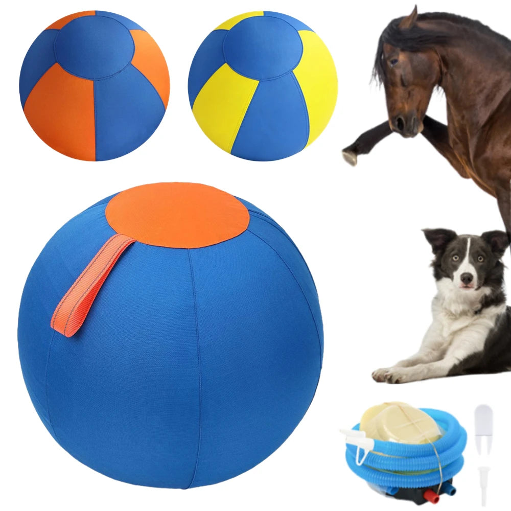 Dog Herding Ball Thickened Anti-Burst & Tear-Resistant Interactive Chew Toy Fun Training Exercise Ball for Pet Dog Outdoor Play Oasis Select
