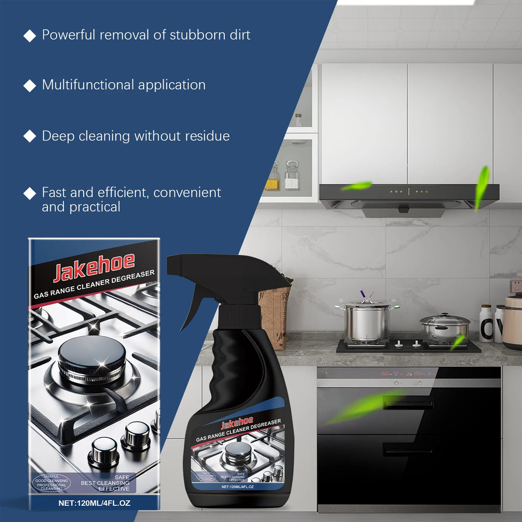 Jakehoe Gas Stove Cleaner Spray Removing Tough Grease Stains Polishing Restore Luster Multifunctional Kitchen Cleaning Tool Oasis Select