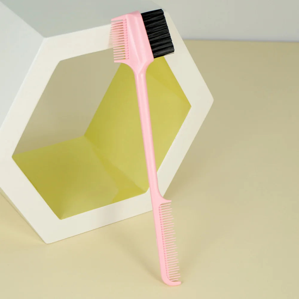 Double-Sided Hair Dye Brush & Comb Set – Salon & Home Hair Color Applicator Oasis Select SZ46-pink