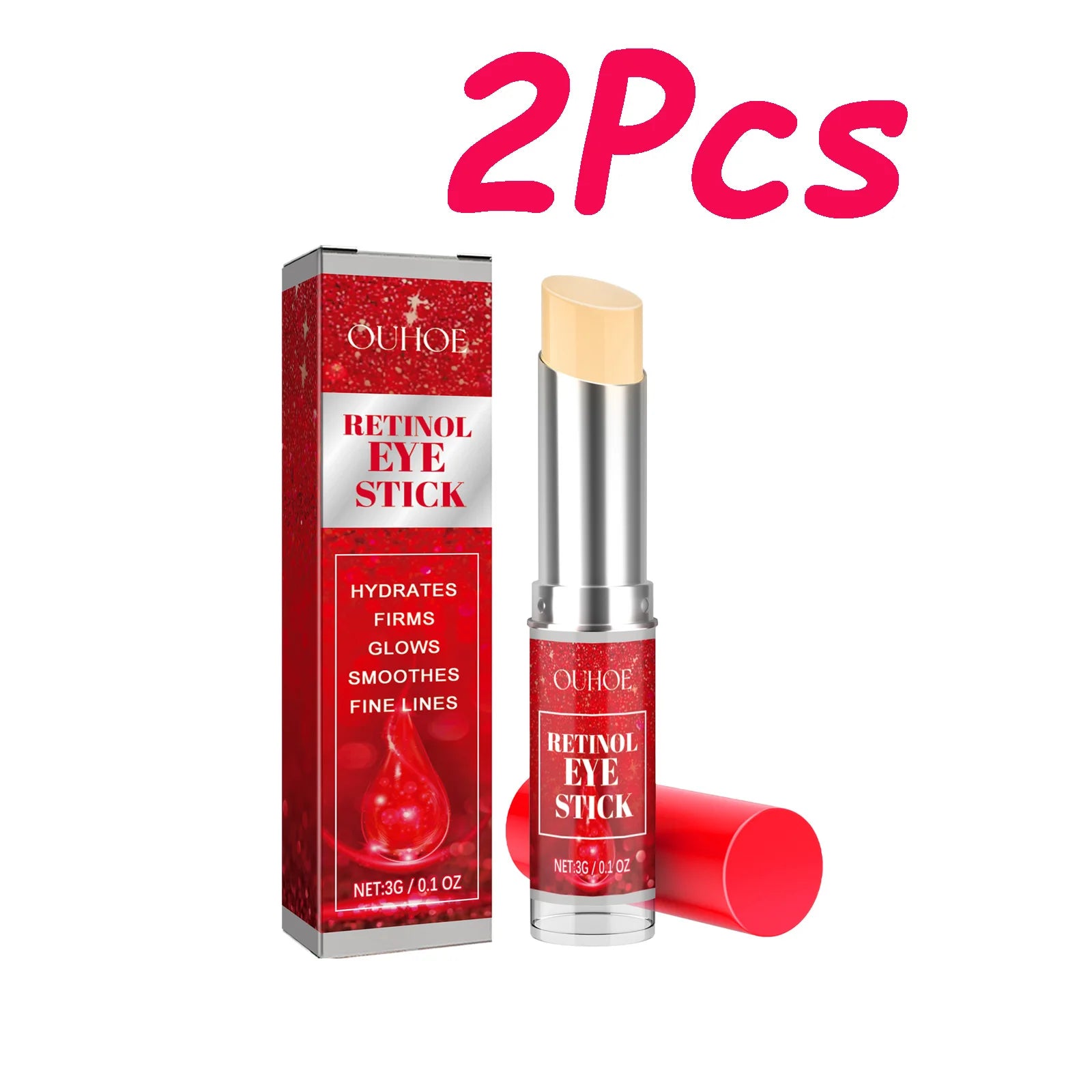 Retinol Eye Cream Stick Lightening Dark Circles Firming Skin Anti-Wrinkle Firming Brightening Eye Repair for Women Eyes Care Oasis Select 2 x 3g Boxed