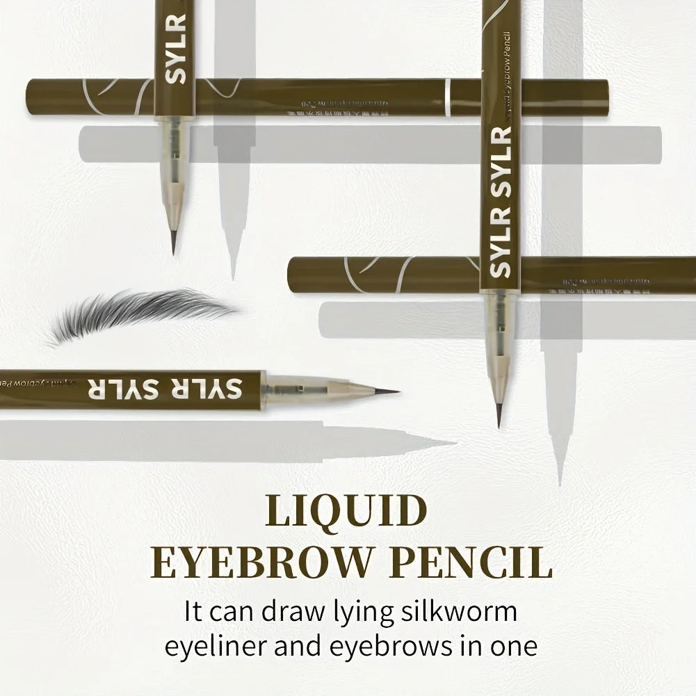 0.008mm Ultra Fine Eyebrow Pen Long Last Smudge Proof Waterproof Sweat-Proof High Pigmented Easy Applying Liquid Eye Brow Pencil Oasis Select