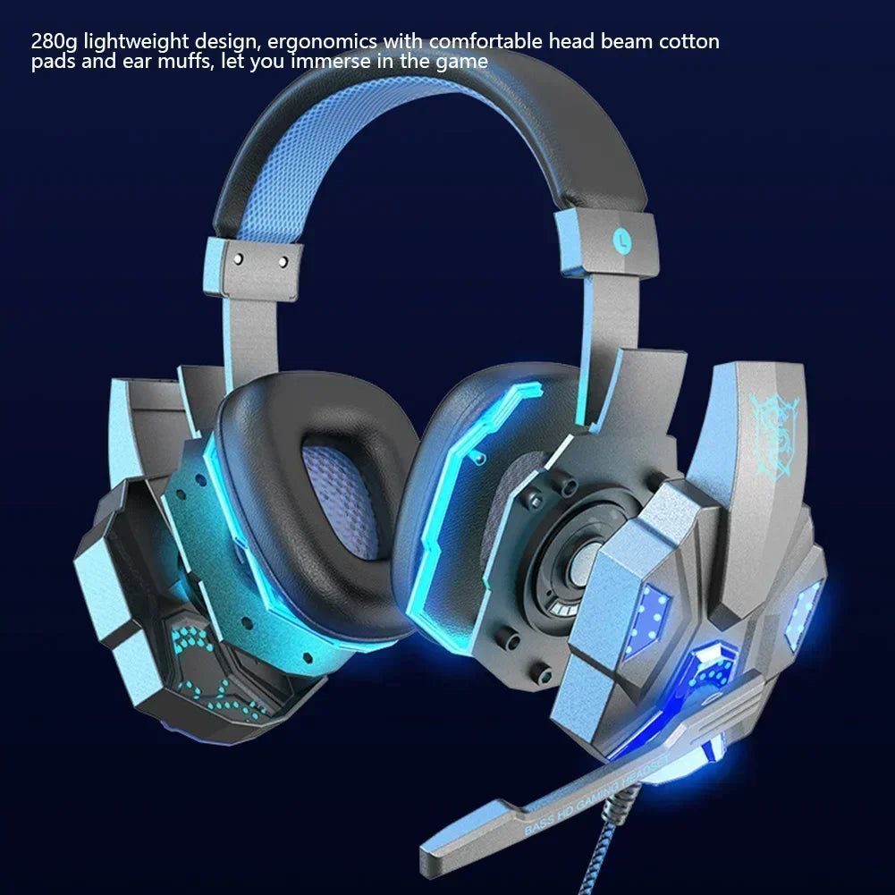 Creative Wired Gaming Headphones High Quality Microphone Led Light Bass Stereo PC Gaming Headset For Computer PS4 PS5 Xbox Oasis Select