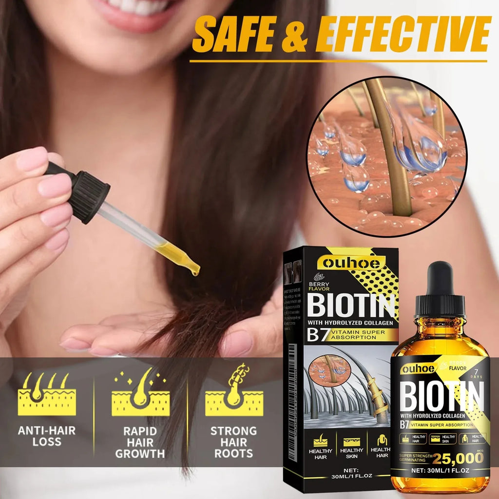 Collagen B7 Vitamin Hair Growth Essential Oil Prevent Hair Loss And Nourish With Essential Oil Scalp Treatment Set For Men Women Oasis Select