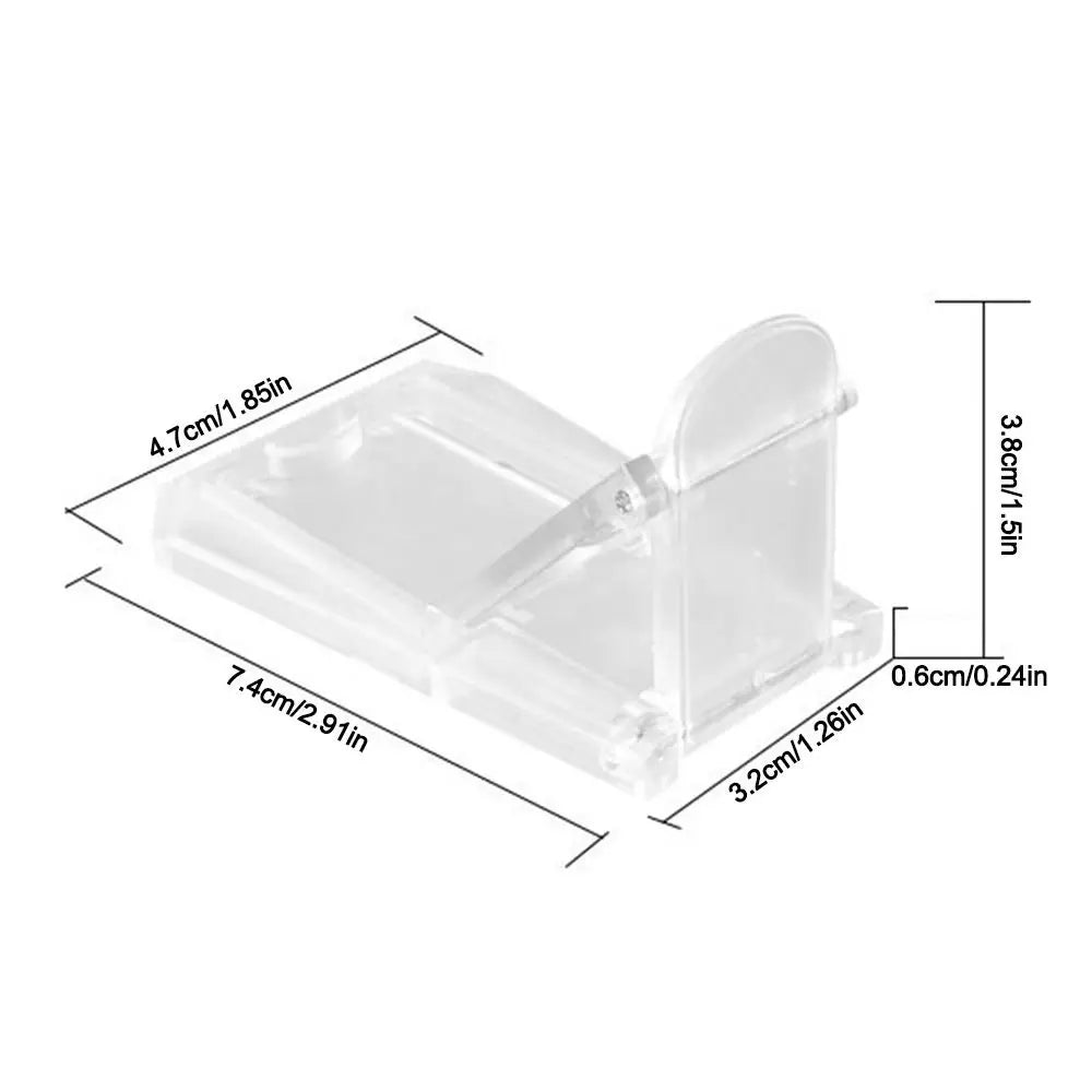 Transparent Sliding Door Lock Self-adhesive Anti-pinch Sliding Sash Stopper Strong Fixation Cabinet Door Lock Oasis Select