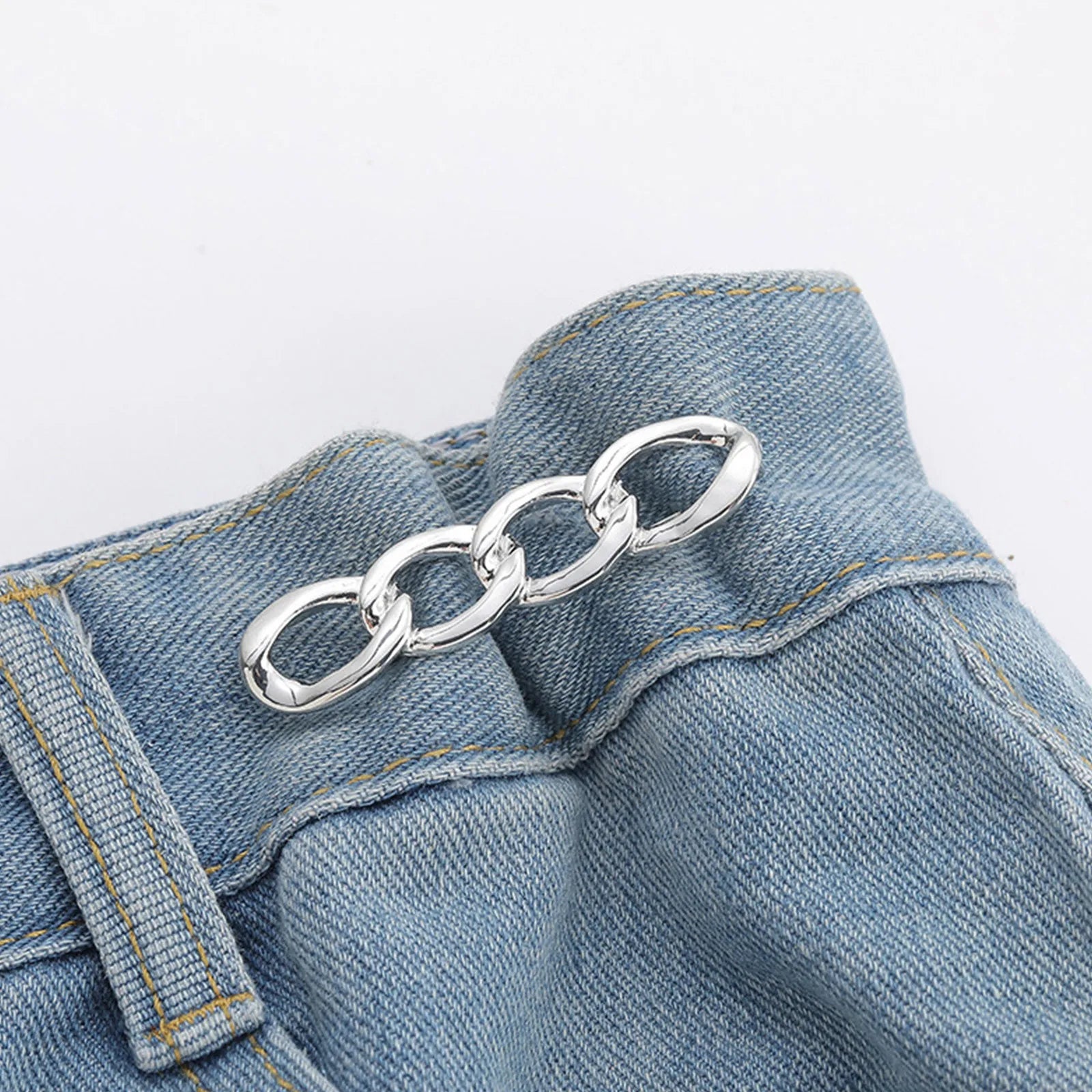 Adjustable Waist Tightener Clip – Metal Jeans Button Pin Waist Tightener Clip Oasis Select