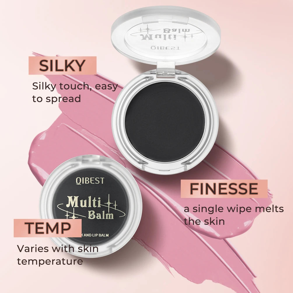 QiBest Colour-Change Multi Balm – Blush, Lip & Eye Tint