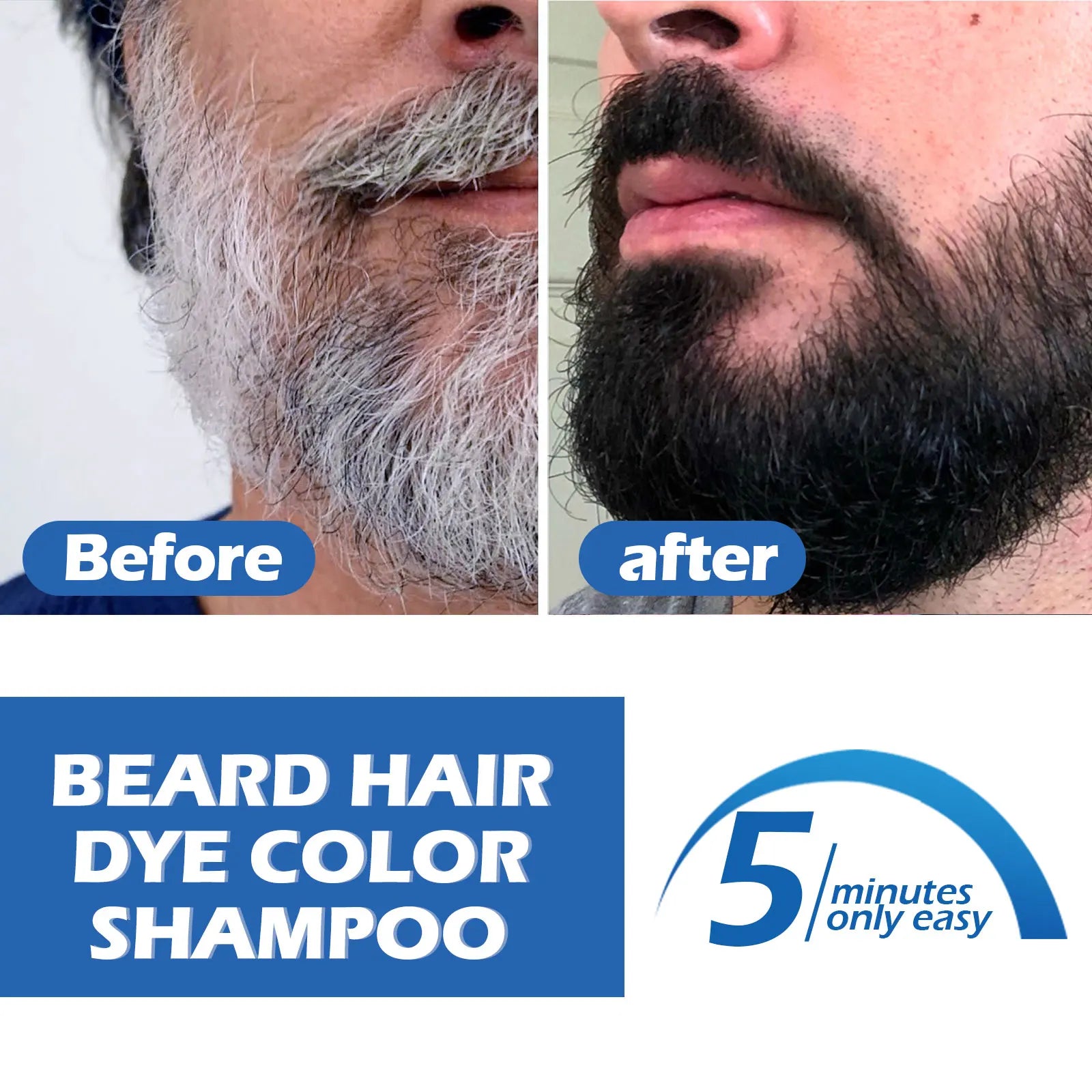 East Moon Herbal Black Hair & Beard Dye Shampoo for Men 100ml Hair & Beard Dye Shampoo Oasis Select