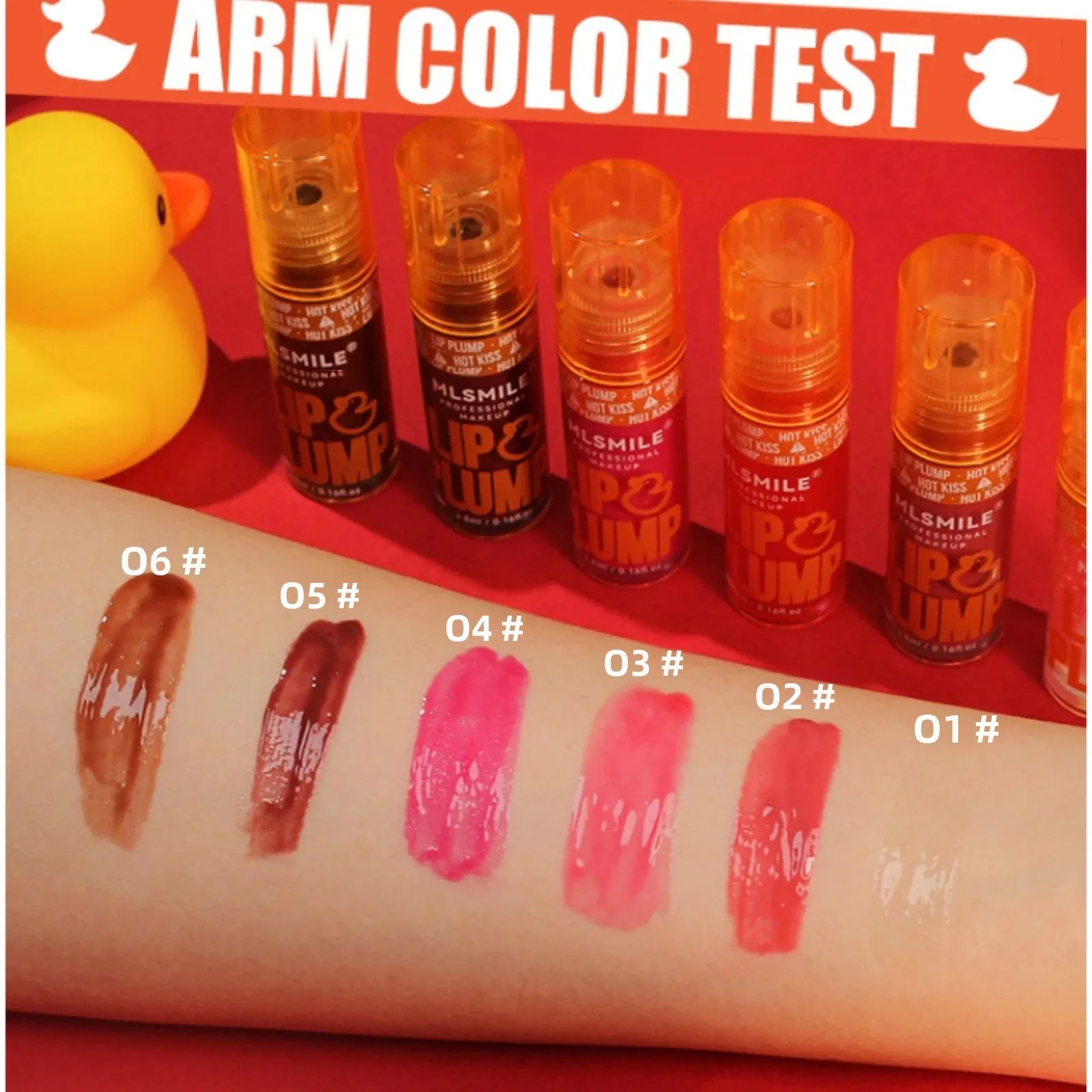 MLSMILE Lip Plumper Gloss Oil Set – Mirror Shine, 6 Piece