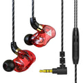 High Quality HiFi Wired Earphone Gaming Specific Headphones Bass Stereo Noise Cancelling Headset 3.5MM In Earbuds Ear With Mic Oasis Select Red