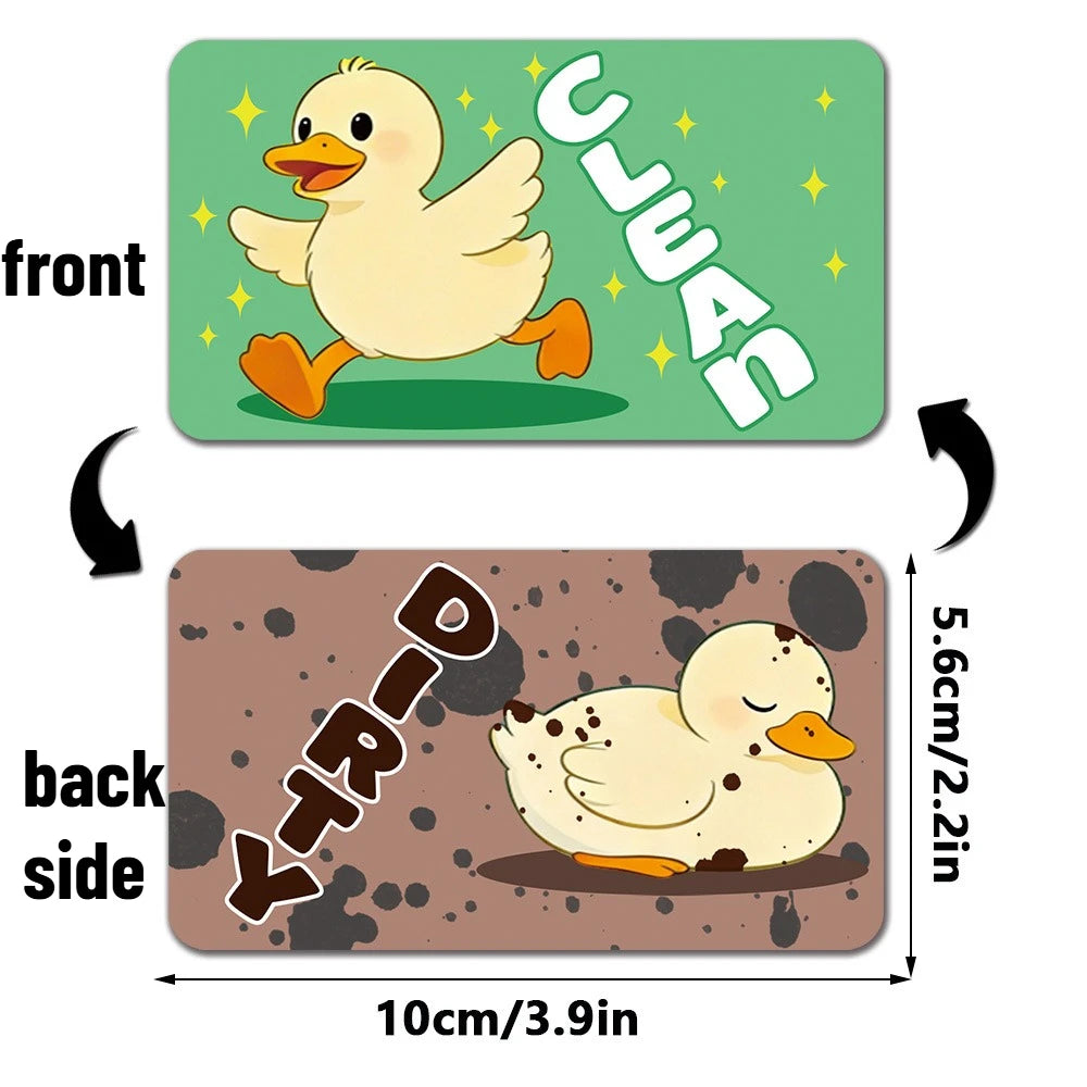 Kitchen Dishwasher Status Magnet Reversible Clean Dirty Sign Strong Magnetic Indicator Sticker for Household Use Oasis Select DWCT129