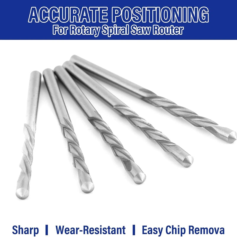 WISH 100Pcs Drywall Drill Bits Pilot Point Cutting Drill Bits Diameter Drywall Router Drill Bits Drywall Tools For Spiral Saw Oasis Select