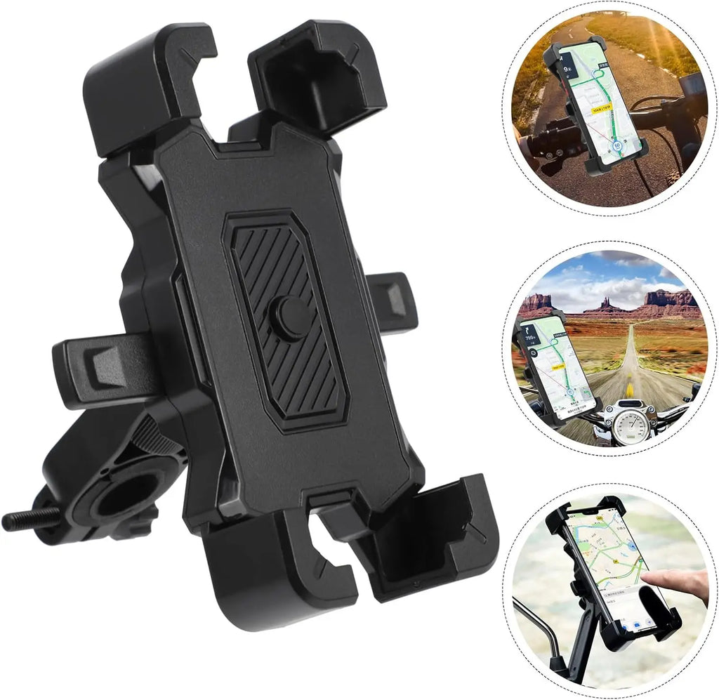 Bike Phone Mount 360 Rotatable Anti Vibration Motorcycle Handlebar Holder Universal Non Slip Cycling GPS Bracket Oasis Select