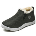 Men's Boots Slip On Winter Shoes For Men Ankle Boots Winter Booties For Men Fur Shoes Waterproof Snow Boots Warm Casual Botas Oasis Select Green N 39