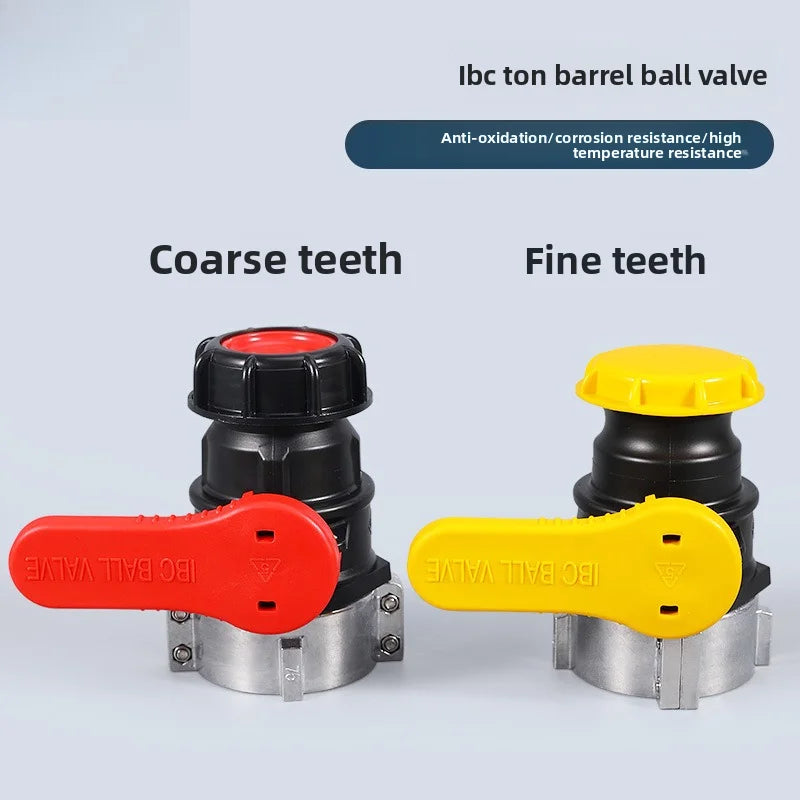 DN50 Ball Valve 1000L IBC Ton Bucket Plastic Aluminum Alloy Integrated Valve Fitting Butterfly Valve Set Bucket Switch Port Oasis Select