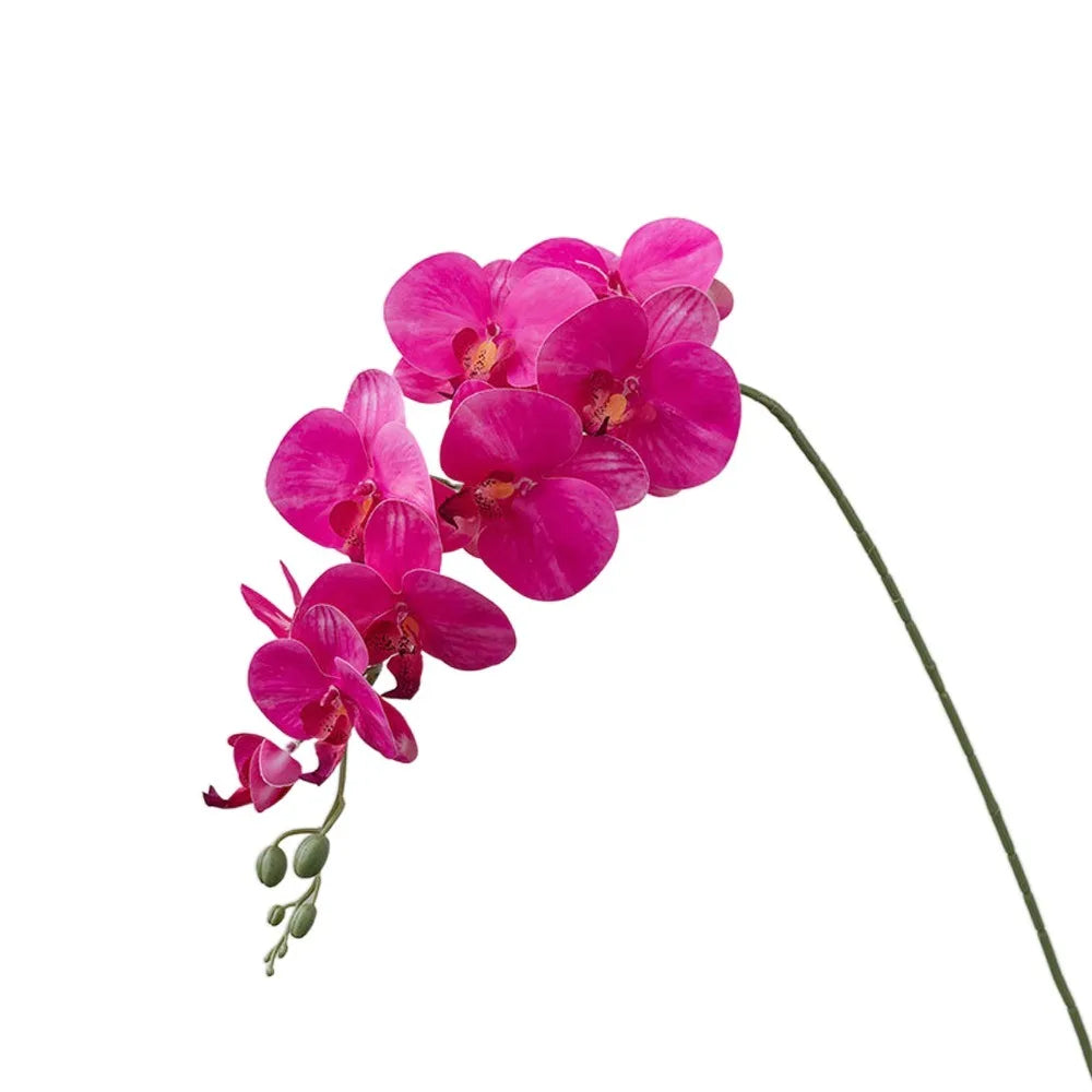 9-Head Artificial Phalaenopsis Orchid Branch | Real Touch Flowers