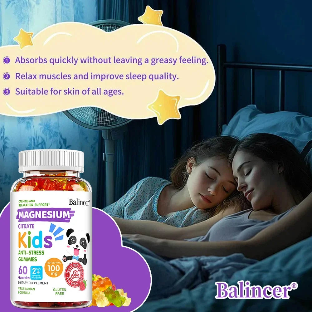 Balincer Magnesium Citrate Gummies – Sleep, Heart & Bone Health Magnesium Supplement Gummies Oasis Select