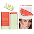 ibcccndc Rotating Blush Cream Tinted Moisture Stick Naturally Long-lasting Moisturizing Waterproof And Non-Removing Orange Blush Oasis Select coral orange