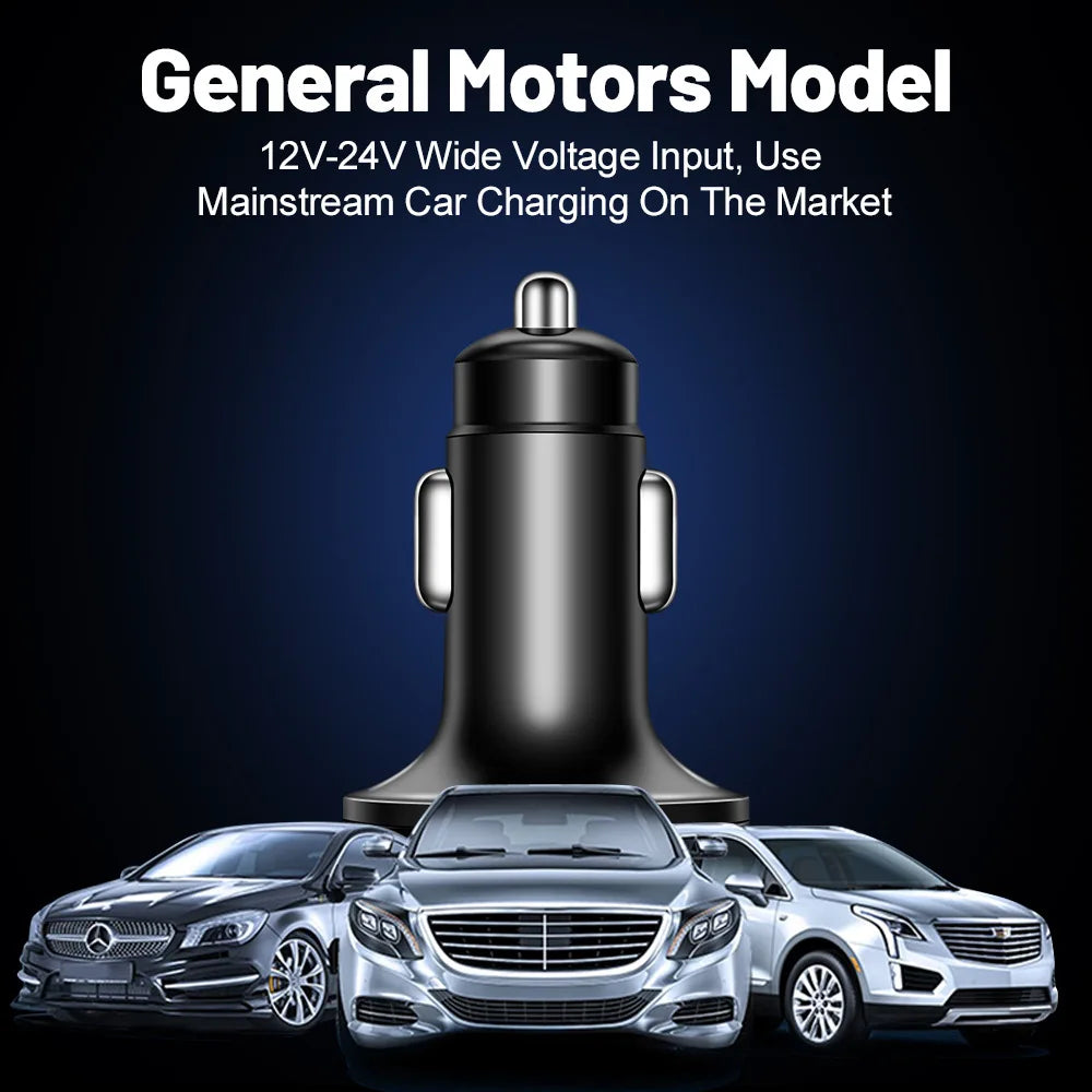 PD QC30 Car Charger 5 Ports Fast Charge USB C 250W LED Phone Charger Type C Adapter for Iphone Samsung Huawei Xiaomi Oasis Select