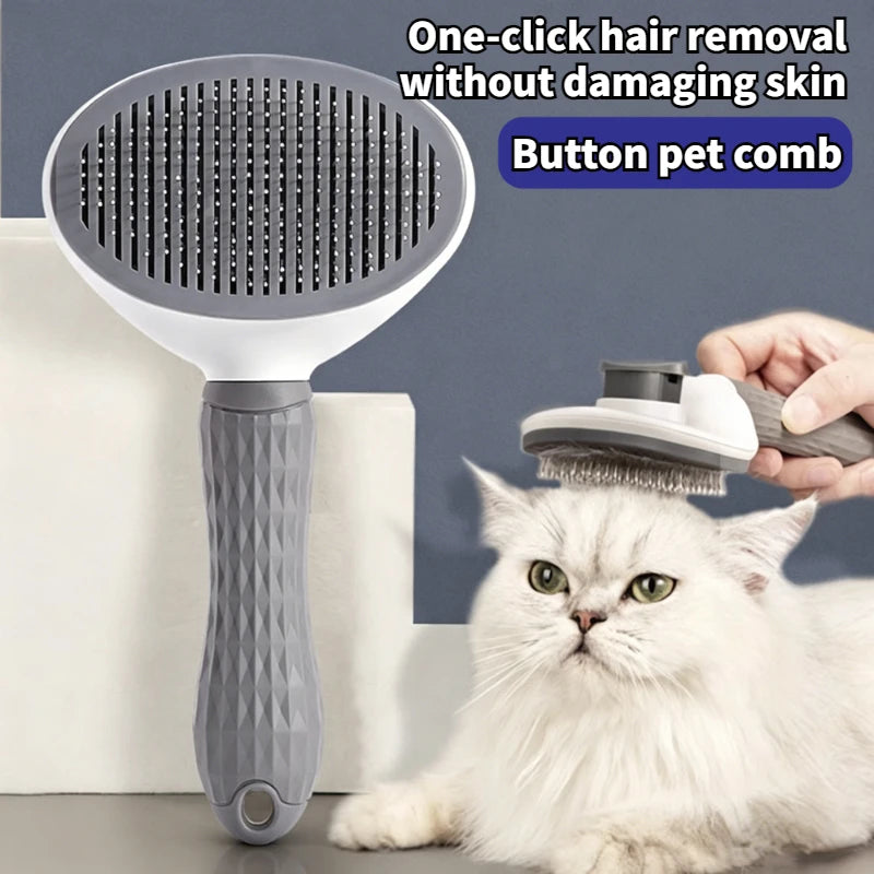 Pet Dog Brush Cat Comb Self Cleaning Pet Hair Remover Brush For Dogs Cats Grooming Tools Pets Dematting Comb Dogs Accessories Oasis Select