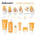 Lakerain Vitamin C Skin Care Set Whitening Cream Dark Spots Serum Dark Circle Eye Facial Cleaning Moisturizing Sunscreen Kits Oasis Select VC SKINCARE SET