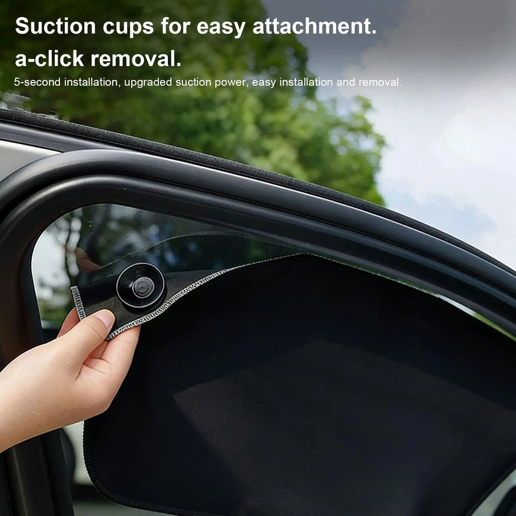 1PC Car Window Shades Side Window Sun Shade Magnet Privacy Curtains UV Reflection Anti Glare UV Block Sunshade Protection Cover Oasis Select